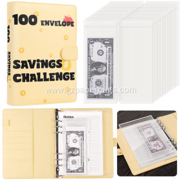 A6 Loose-Leaf 100 Envelope Savings Challenge Book